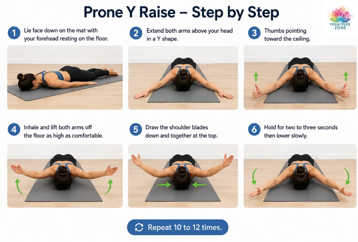 morning yoga for rounded shoulders and neck tension