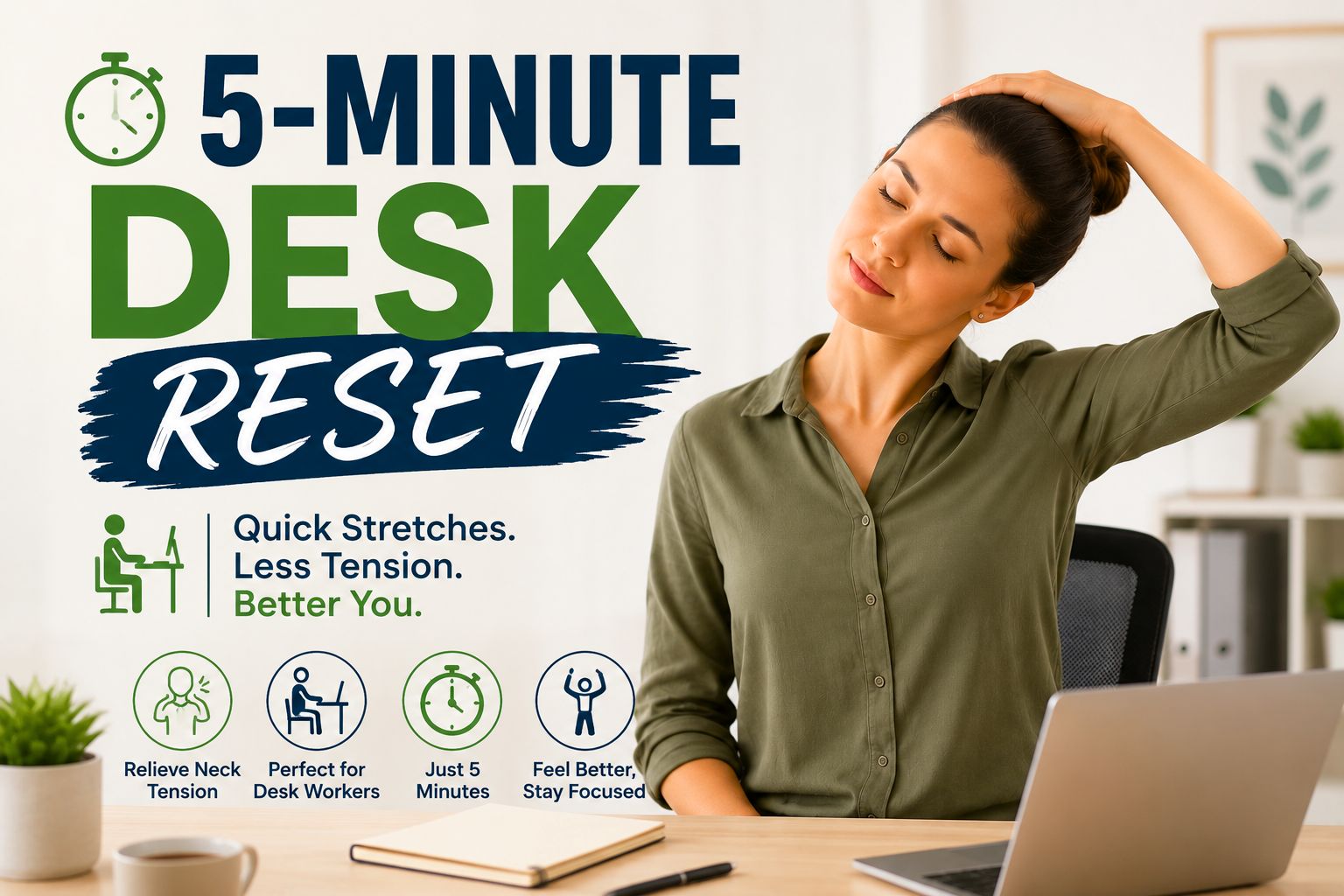 desk stretches for office neck tension