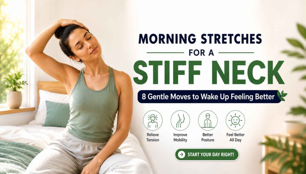 morning stretches for a stiff neck