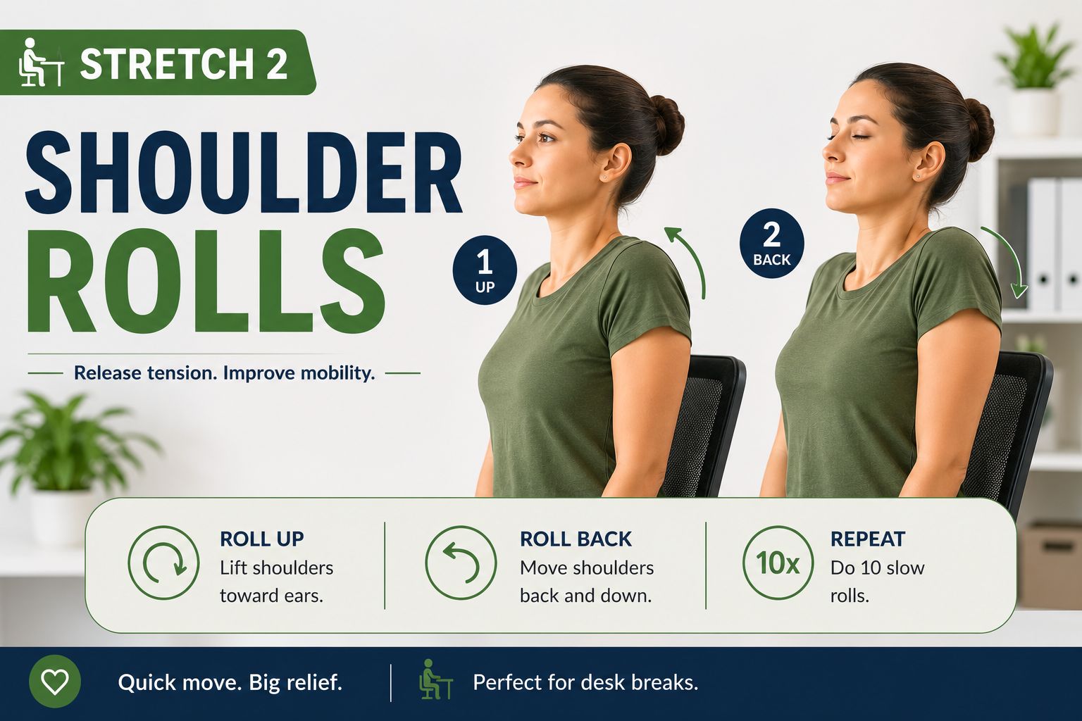 desk stretches for office neck tension