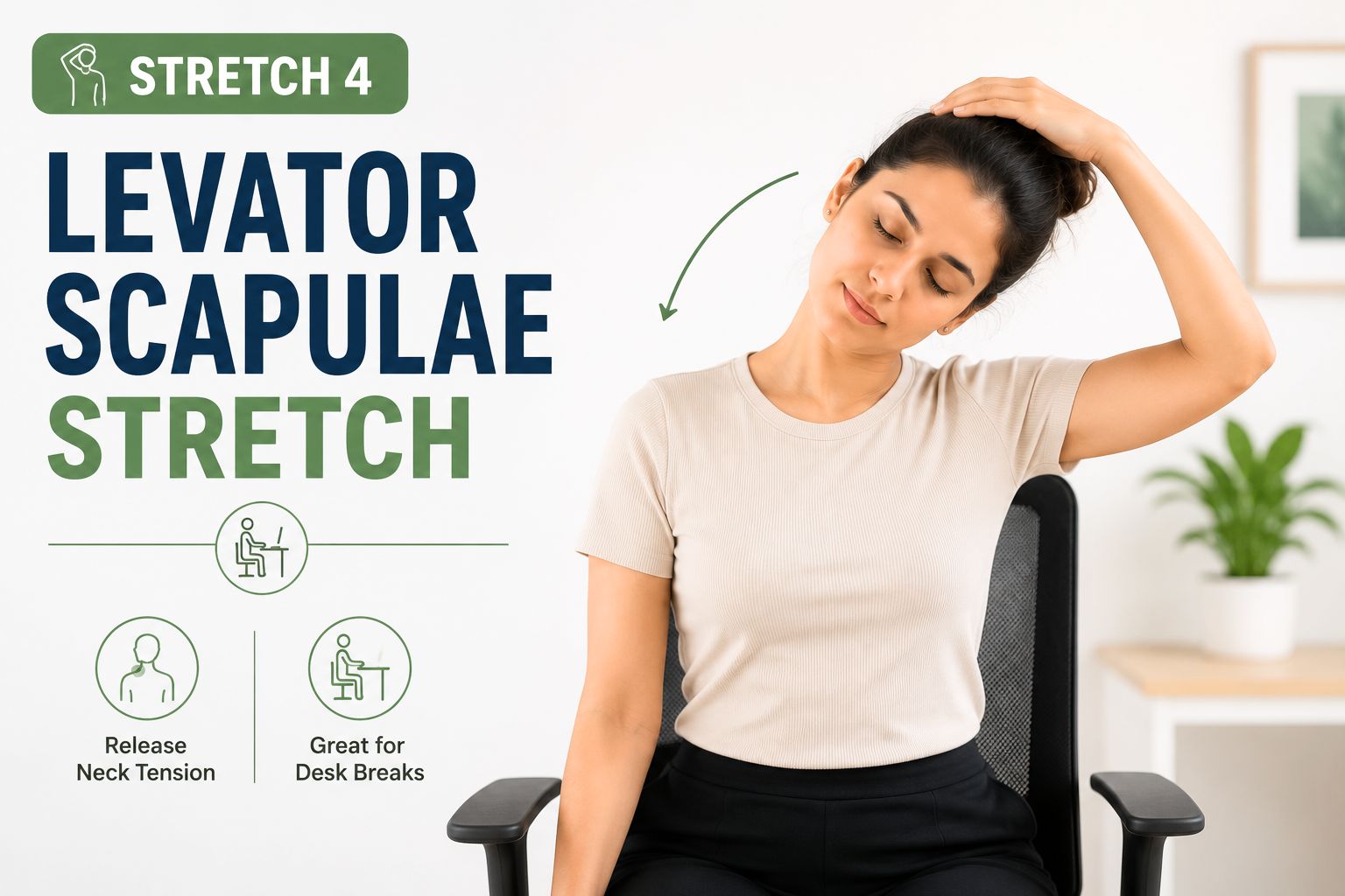 desk stretches for office neck tension