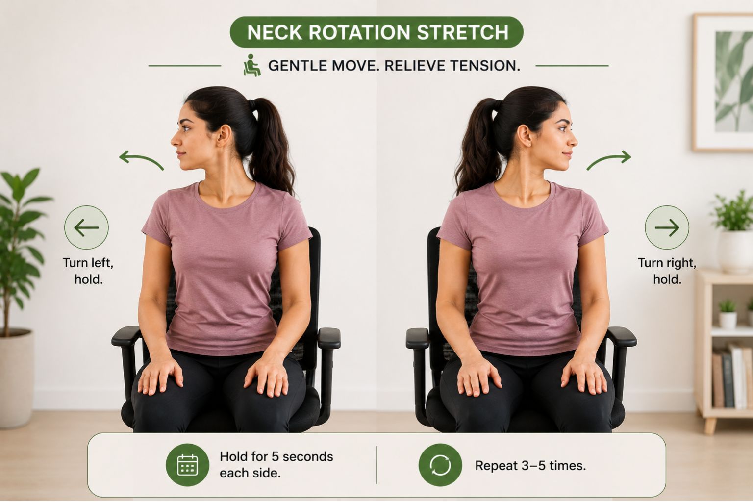 desk stretches for office neck tension