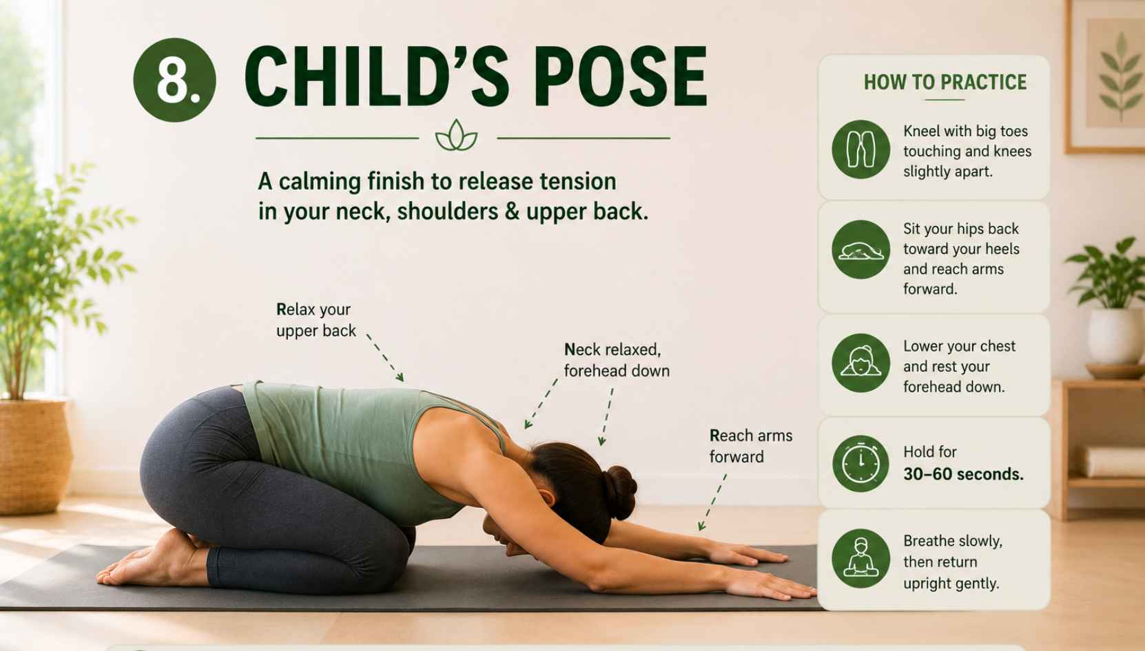 morning stretches for a stiff neck