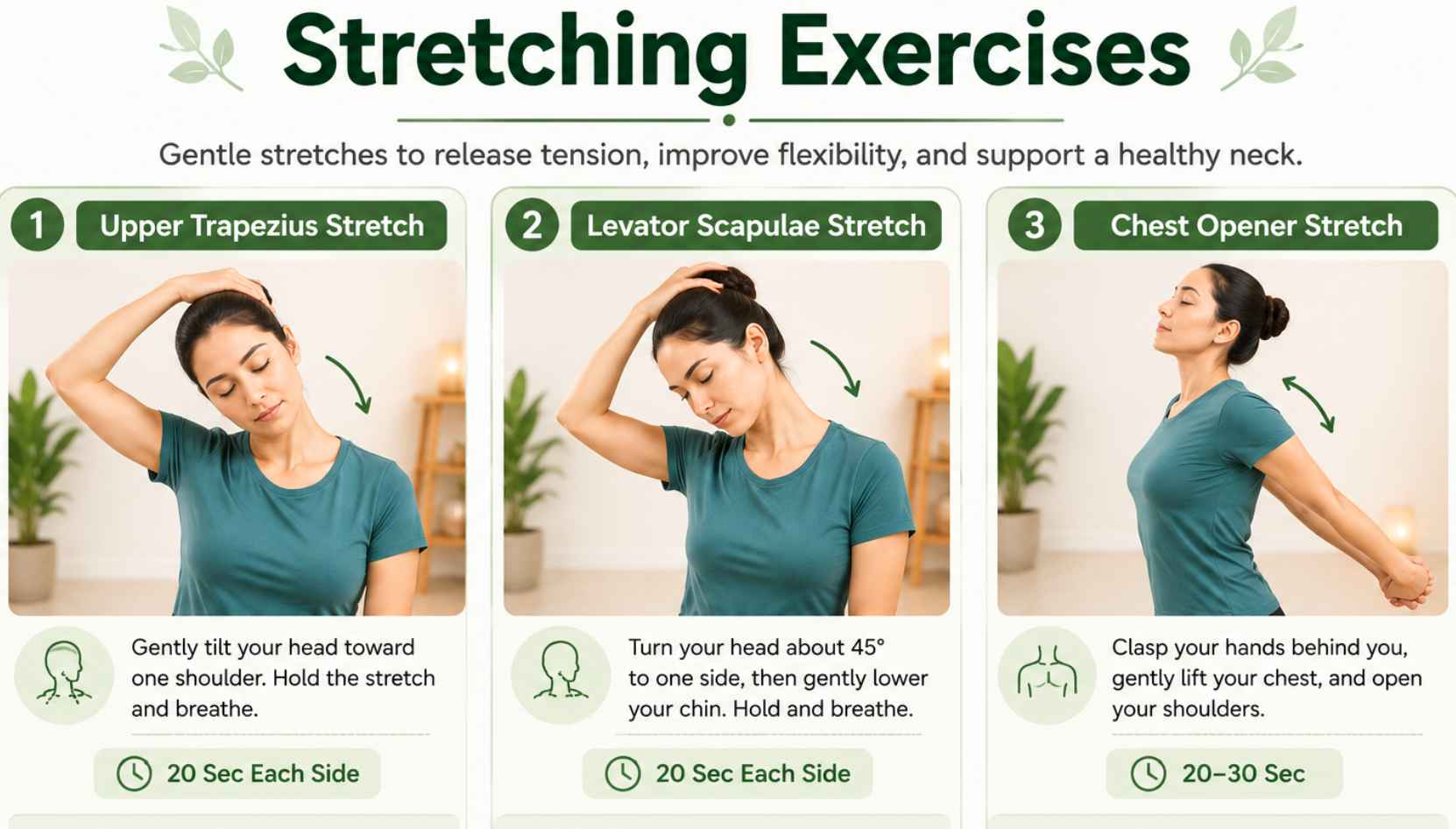 exercises for cervical spondylosis at home