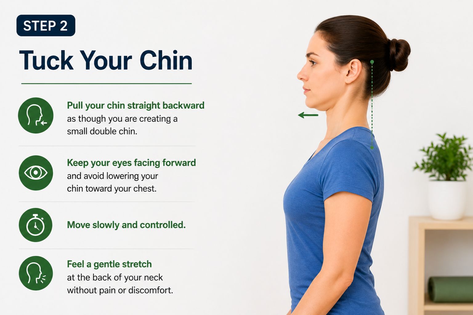 Chin Tucks for Forward Head Posture
