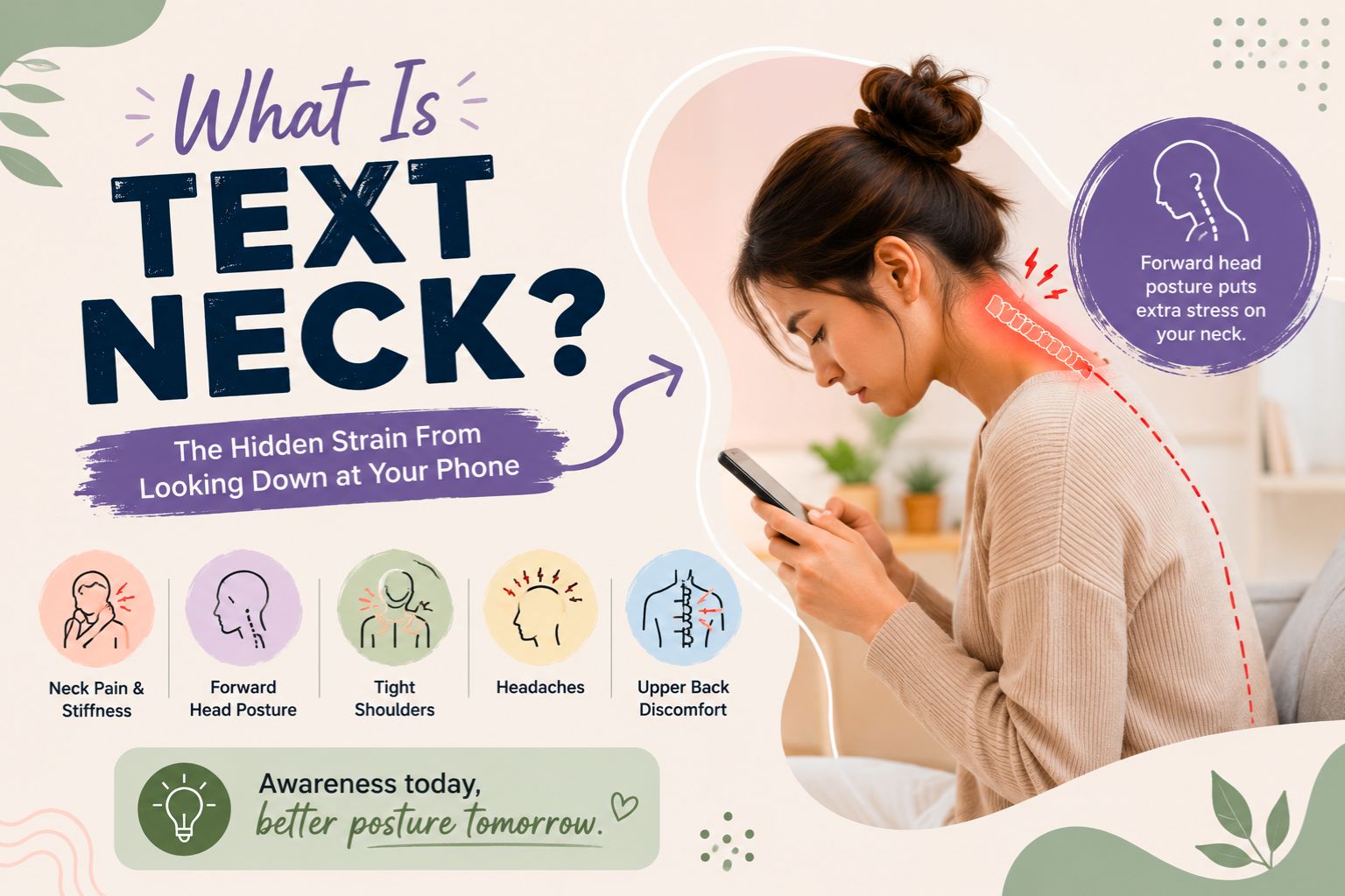 How to Fix Text Neck from Phone Use