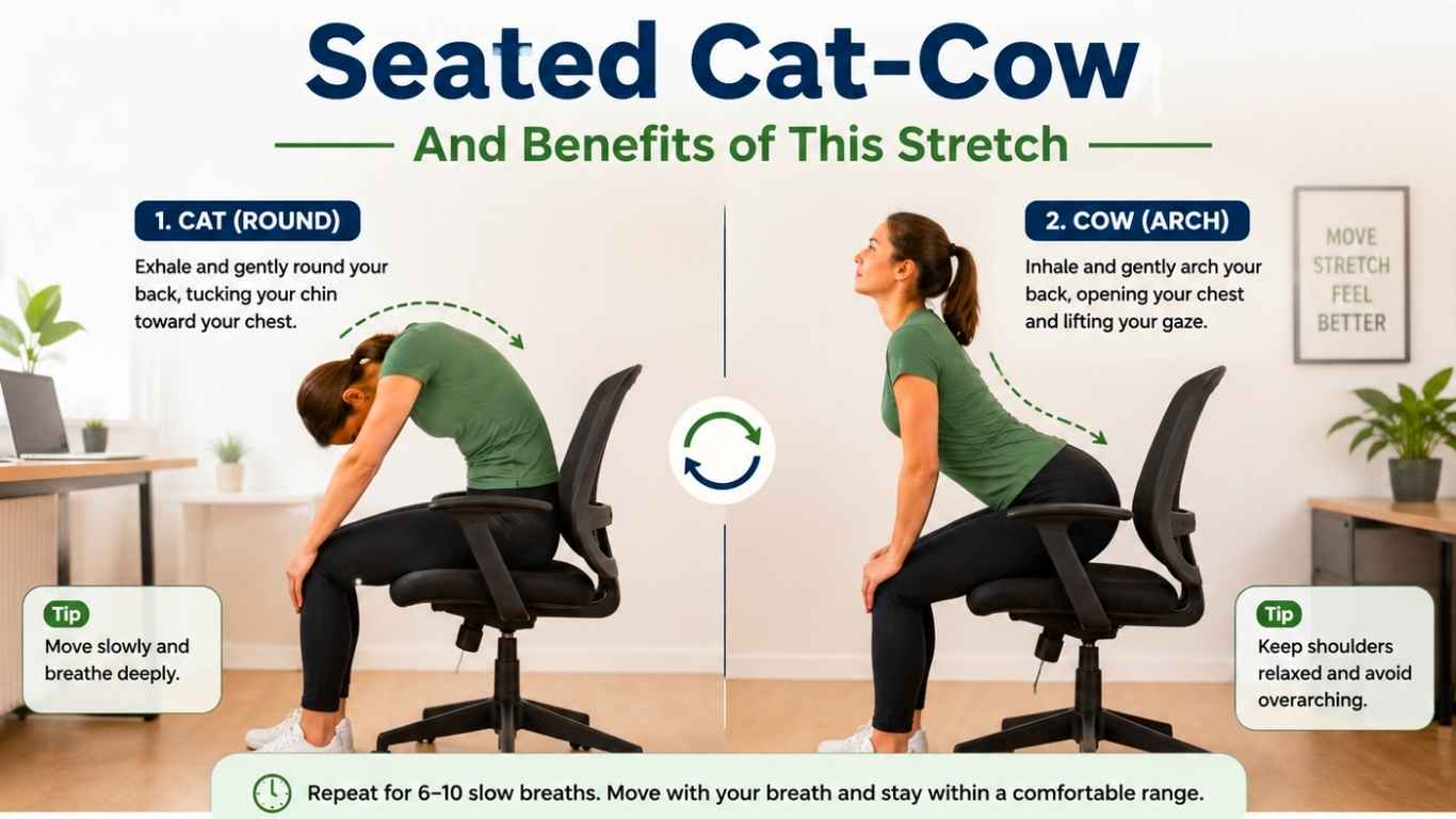 desk stretches for lower back pain from sitting